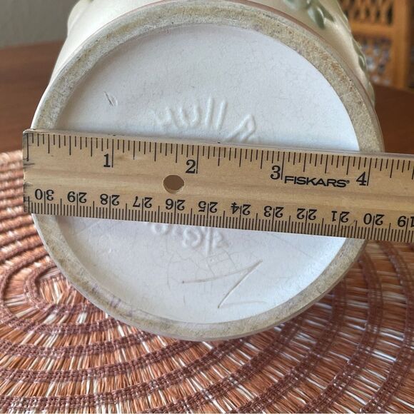 Vintage Hull Art Floral Double Handle Pottery Vase Pink Yellow Pink Green - Picture 12 of 14